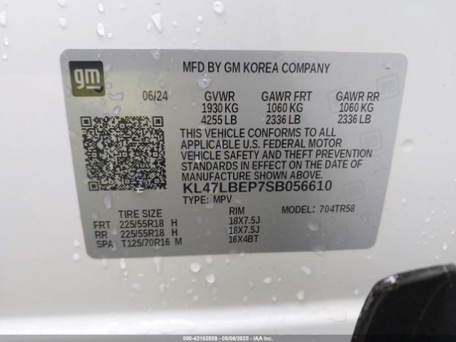 KL47LBEP7SB056610 Buick Envista Sport Touring Fwd