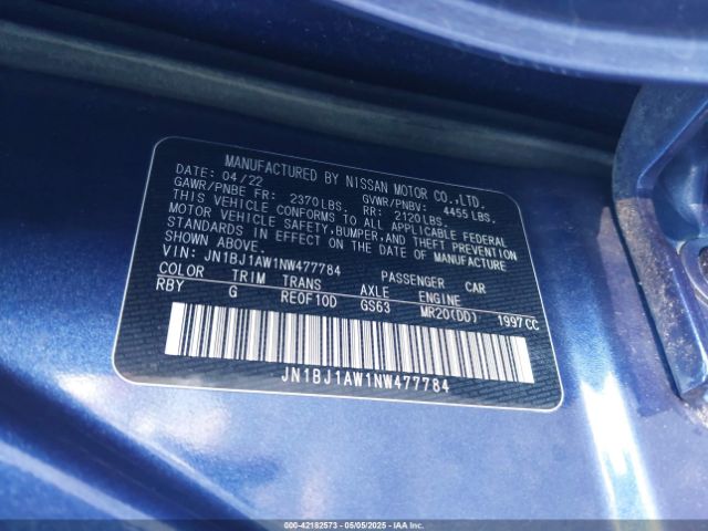 2022 NISSAN ROGUE SPORT JN1BJ1AW1NW477784 Photo 8