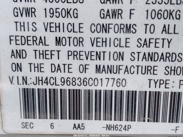 2006 ACURA TSX JH4CL96836C017760 Photo 8