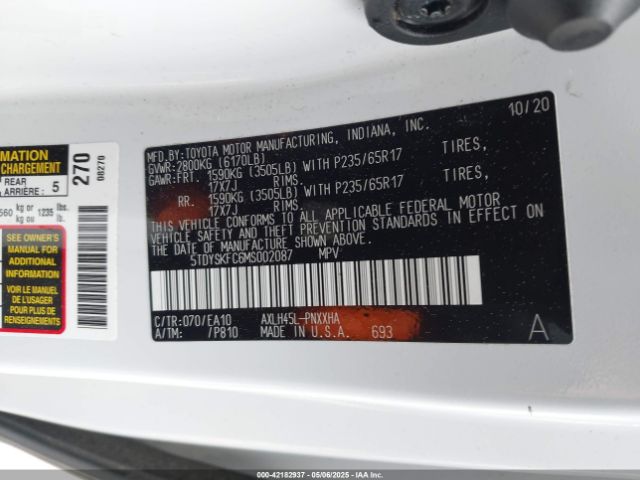 2021 TOYOTA SIENNA 5TDYSKFC6MS002087 Photo 8
