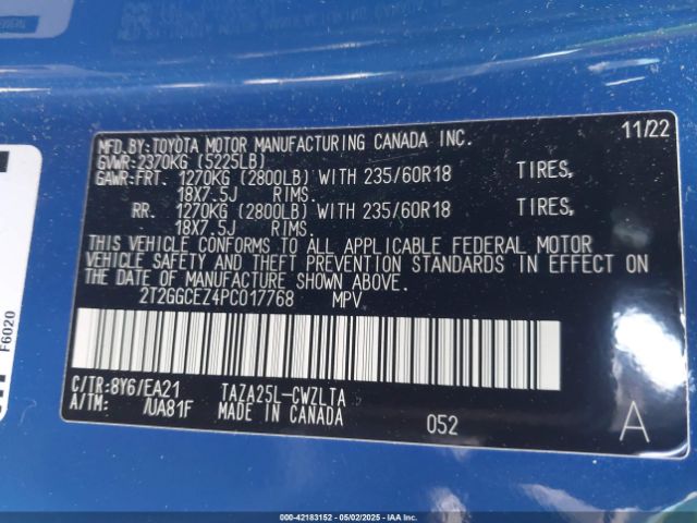 2T2GGCEZ4PC017768 Lexus Nx 350 Premium