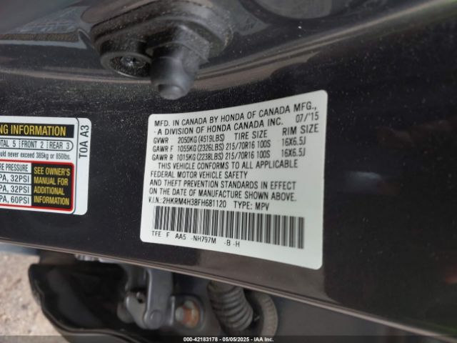 2HKRM4H38FH681120 Honda CR-V LX