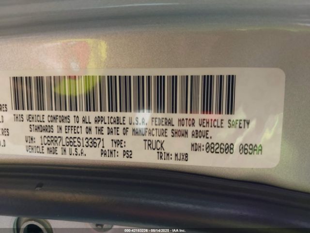 1C6RR7LG6ES133671 RAM 1500 Big Horn
