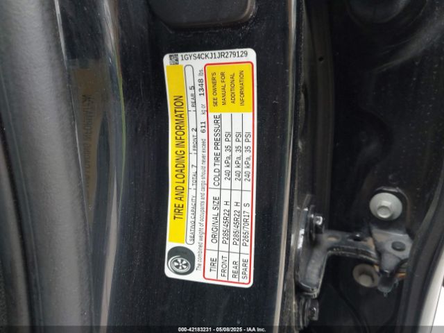 2018 CADILLAC ESCALADE 1GYS4CKJ1JR279129 Photo 8