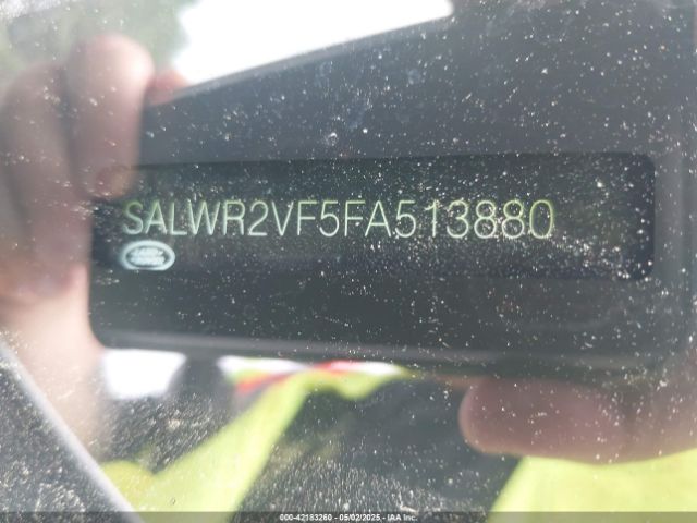 SALWR2VF5FA513880 Land Rover Range Rover Sport 3.0l V6 Supercharged Hse