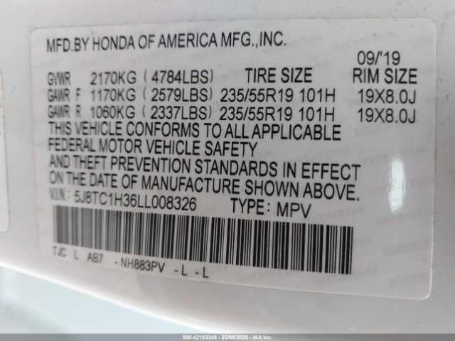 2020 ACURA RDX 5J8TC1H36LL008326 Photo 8