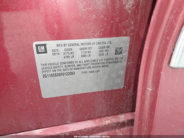 2G1165S36F9122053 Chevrolet IMPALA 2LZ