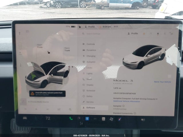 2025 TESLA MODEL 3 5YJ3E1EA3SF987428 Photo 6