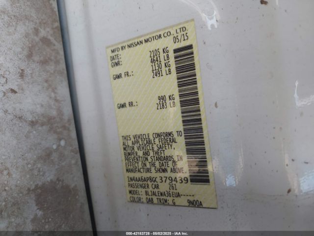 1N4AA6AP8GC379439 Nissan Maxima 3.5 Sl