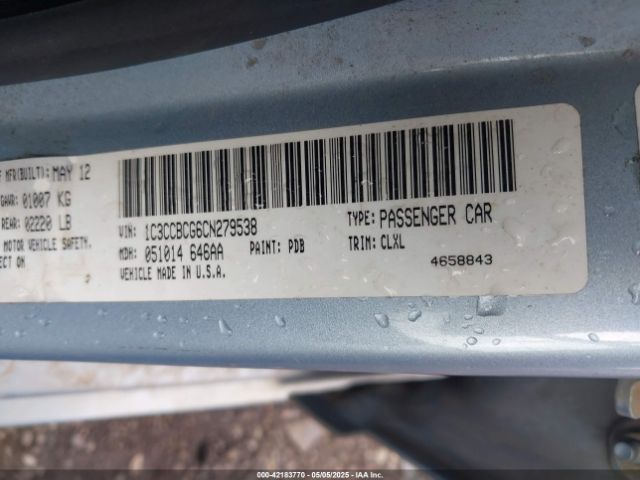 2012 CHRYSLER 200 1C3CCBCG6CN279538 Photo 8