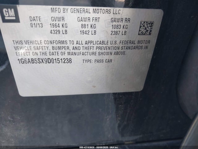 2013 CADILLAC ATS 1G6AB5SX9D0151238 Photo 8