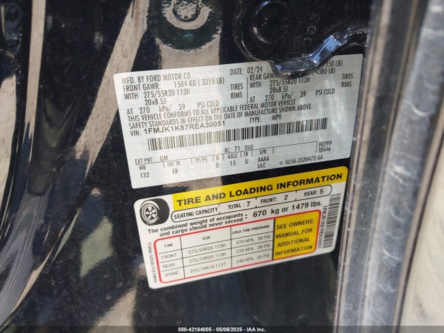 1FMJK1K87REA30051 Ford gtdi-standard