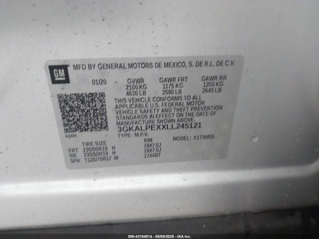 2020 GMC TERRAIN 3GKALPEXXLL245121 Photo 8