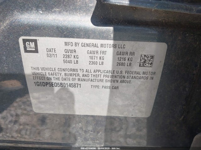 2011 CADILLAC CTS 1G6DP5ED5B0145871 Photo 8