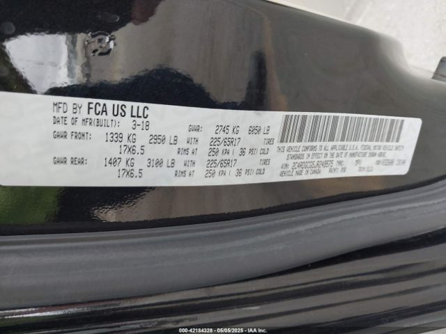 2C4RDGCG5JR249575 Dodge Grand Caravan Sxt