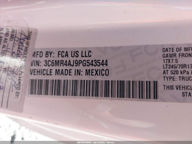 3C6MR4AJ9PG543544 RAM 2500 Tradesman  4x2 8' Box