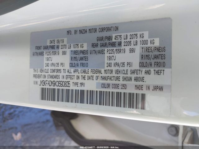 JM3KFADM9K0690805 Mazda Cx-5 Grand Touring
