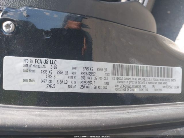 2C4RDGBG1JR198836 Dodge Grand Caravan Se Plus