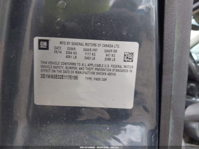 2G1WA5E32E1176186 Chevrolet Impala Limited Ls