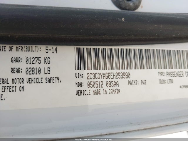 2C3CDYAG8EH293990 Dodge Challenger