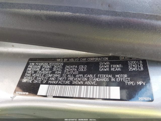 2012 VOLVO XC60 YV4952DL7C2311729 Photo 8