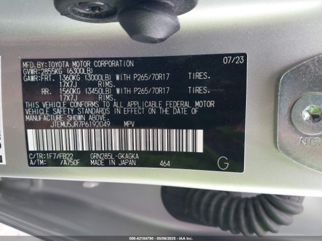 JTEMU5JR7P6192049 Toyota 4RUNNER SR5