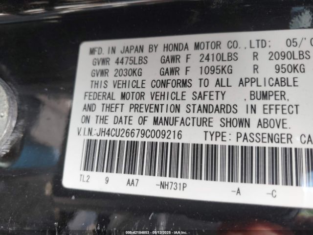 2009 ACURA TSX JH4CU26679C009216 Photo 8