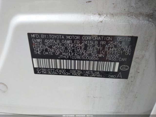 JTHCF1D28E5000656 Lexus IS 250