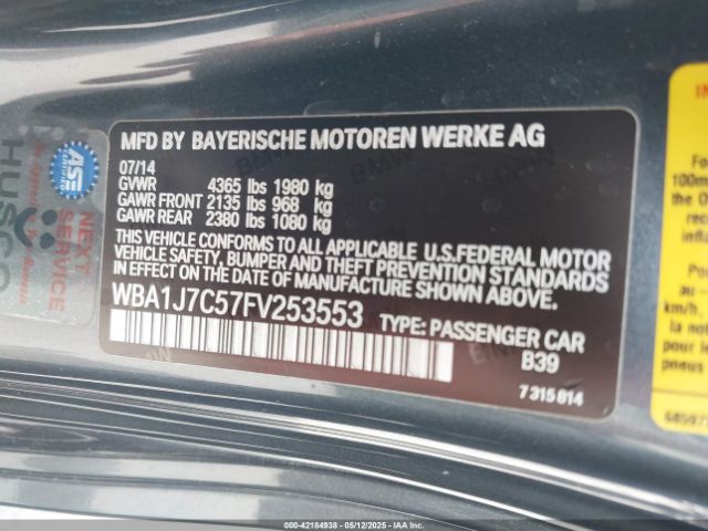 2015 BMW M235 WBA1J7C57FV253553 Photo 8