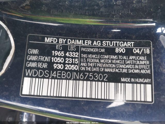 2018 MERCEDES-BENZ CLA 250 WDDSJ4EB0JN675302 Photo 8