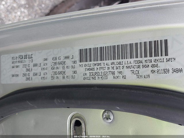 RAM 2500 2018 3C6UR5DL2JG217708 Image 9