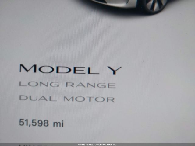7SAYGDEE4NF407891 Tesla Model Y Long Range Dual Motor All-wheel Drive