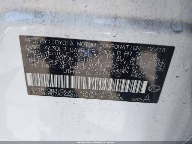 JTHBA1D21J5079172 Lexus IS 300