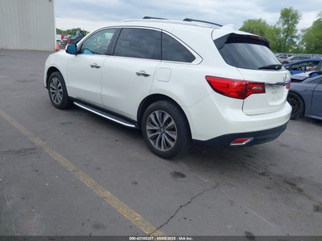 2014 ACURA MDX 5FRYD4H41EB015622 Photo 2