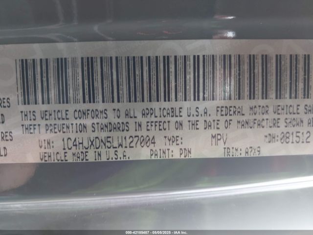 2020 JEEP WRANGLER UNLIMITED 1C4HJXDN5LW127004 Photo 8