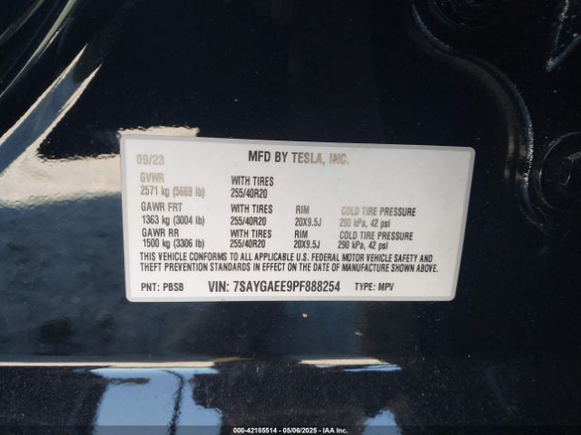 2023 TESLA MODEL Y 7SAYGAEE9PF888254 Photo 8