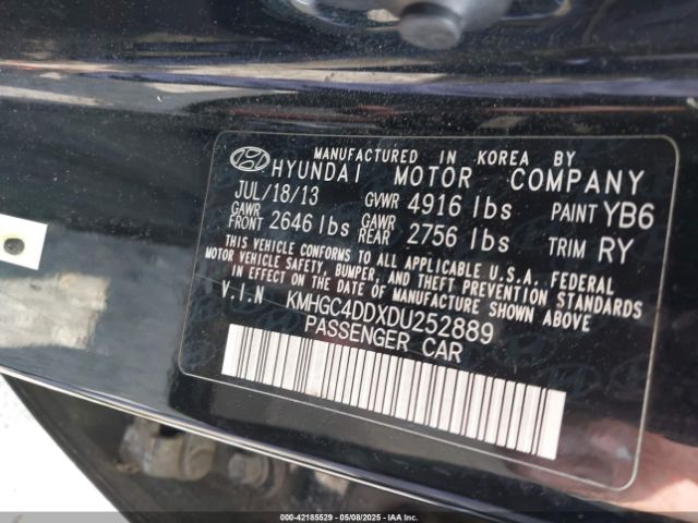 2013 HYUNDAI GENESIS KMHGC4DDXDU252889 Photo 8