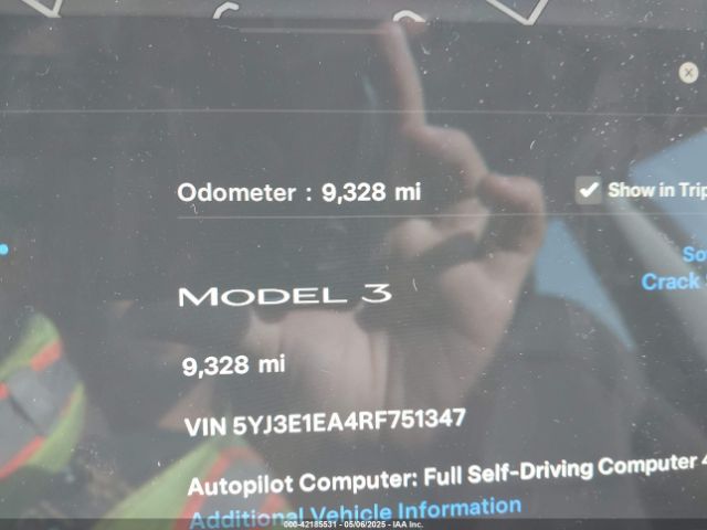 2024 TESLA MODEL 3 5YJ3E1EA4RF751347 Photo 6