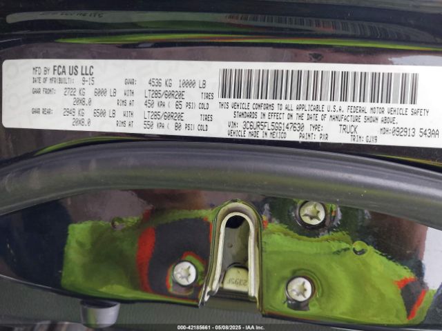 3C6UR5FL5GG147630 RAM 2500 Laramie