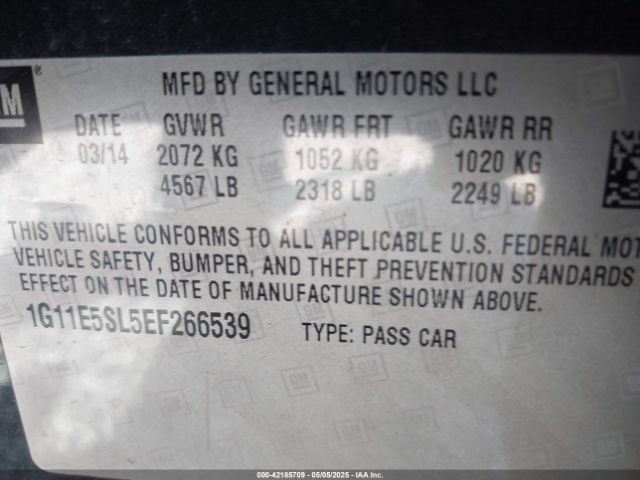 1G11E5SL5EF266539 Chevrolet MALIBU 2LT