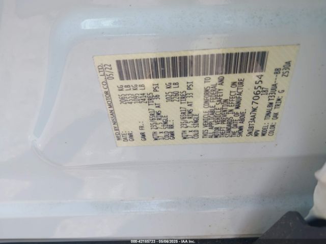 5N1BT3AA7NC706554 Nissan Rogue S Fwd