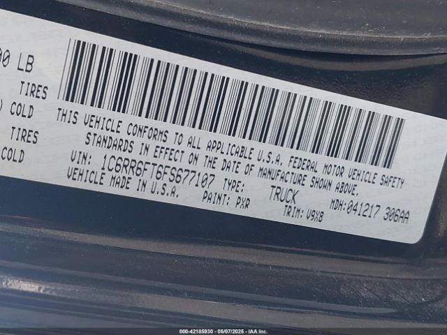 1C6RR6FT6FS677107 RAM 1500 Tradesman