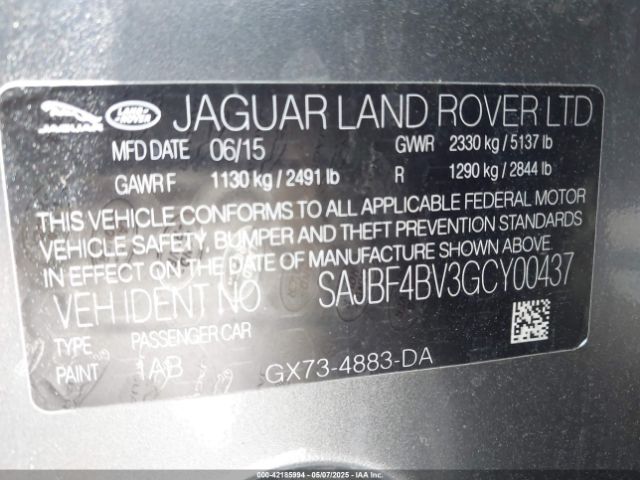 2016 JAGUAR XF SAJBF4BV3GCY00437 Photo 8