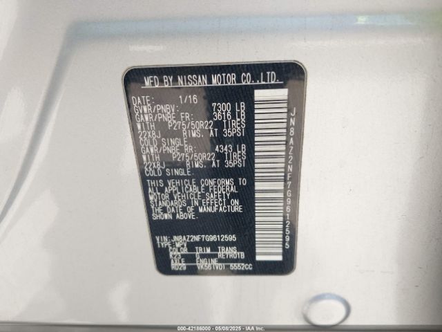JN8AZ2NF7G9612595 Infiniti QX80
