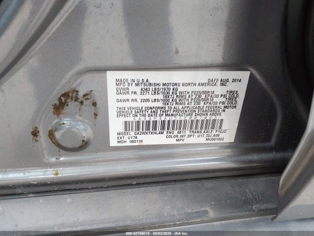 4A4AP4AU5FE007023 Mitsubishi Outlander Sport Se