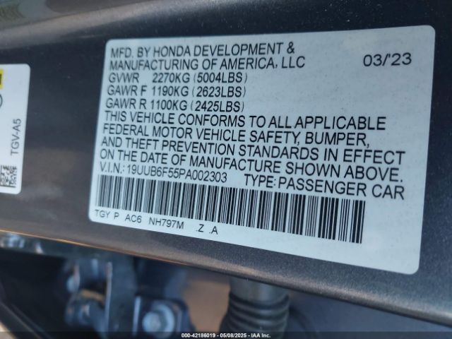 2023 ACURA TLX 19UUB6F55PA002303 Photo 8