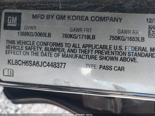 Chevrolet Spark Activ Cvt 2018 KL8CH6SA6JC448377 Image 9
