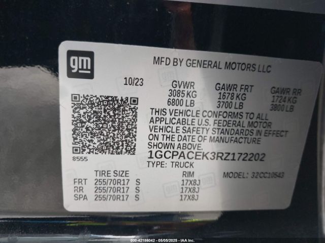 2024 CHEVROLET SILVERADO 1500 1GCPACEK3RZ172202 Photo 8