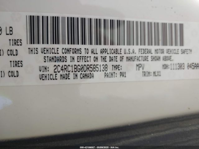 2013 CHRYSLER TOWN & COUNTRY 2C4RC1BG0DR585138 Photo 8