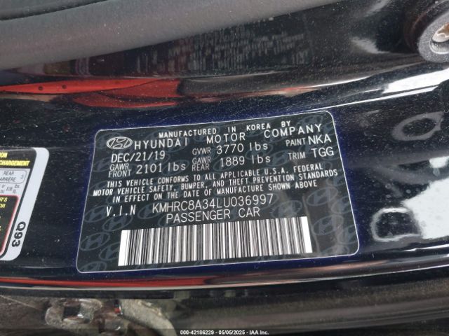 KMHRC8A34LU036997 Hyundai mpi gamma ii